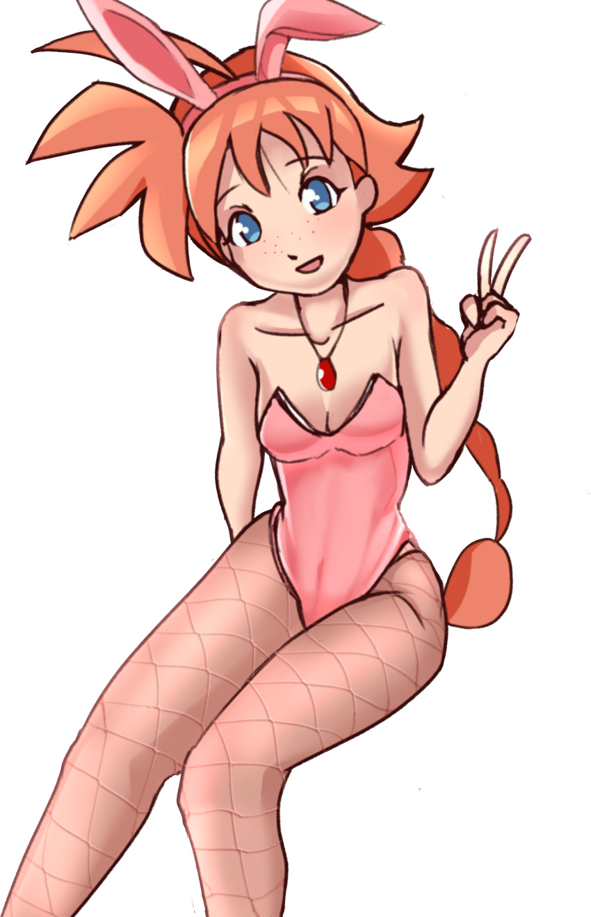 ahiru_(princess_tutu) bunnysuit female female_only fishnets nondraw princess_tutu solo solo_female