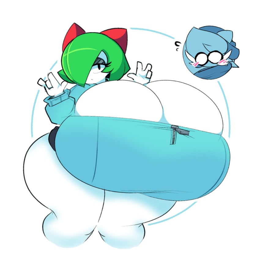 anthro anthro_only big_breasts breasts dewbber enormous_breasts gigantic_breasts huge_ass huge_breasts hyper_breasts kirlia pokémon_(species) pokemon pokemon_(species) thick_thighs tusks_(dewbber)