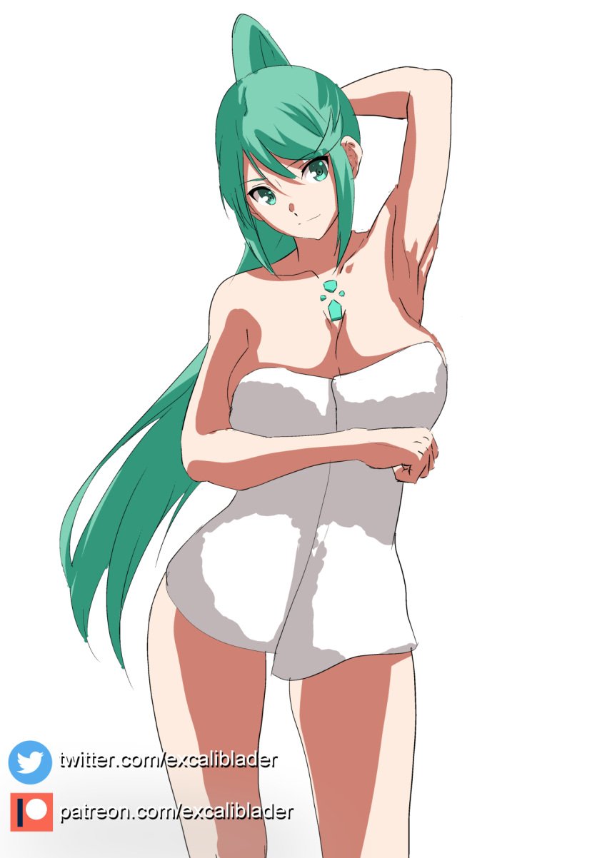 breasts core_crystal excaliblader female female_only nintendo pneuma_(xenoblade) solo tagme towel xenoblade_(series) xenoblade_chronicles_2