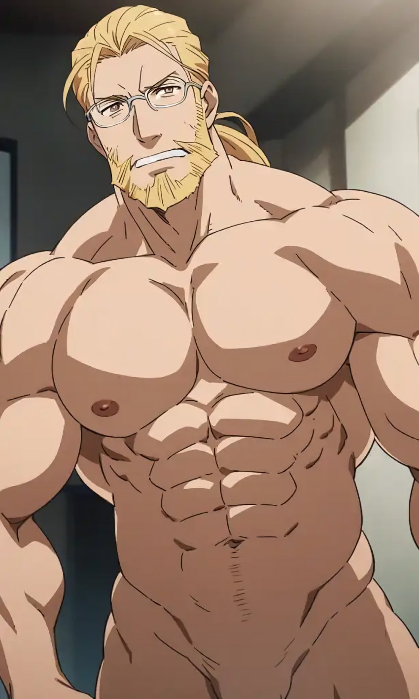 ai_generated fullmetal_alchemist hohenheim male_only muscular_male