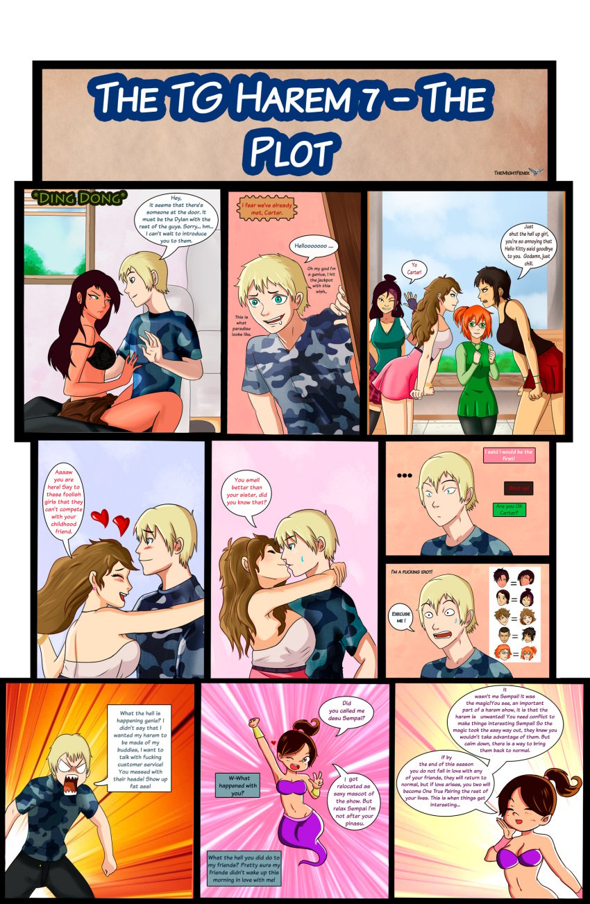 comic english_text genderswap_(mtf) genie harem mtf_transformation page_7 text themightfenek