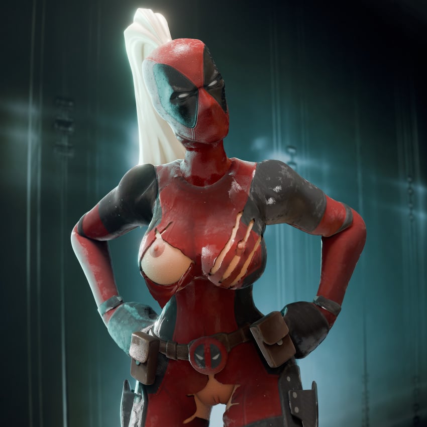 1girls 3d blender clothing dom3d female lady_deadpool ladypool marvel marvel_comics posing tagme wanda_wilson x-men