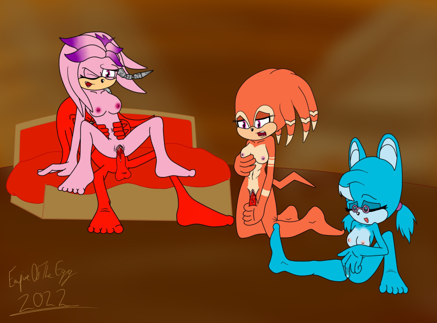 1boy 3girls anthro dildo dildo_in_pussy empireoftheegg female julie-su knuckles_the_echidna male masturbation mobian_(species) relic_the_pika reverse_cowgirl_position sega sex_toy shade_the_echidna sonic_(series) sonic_chronicles:_the_dark_brotherhood sonic_the_hedgehog_(archie) sonic_the_hedgehog_(series) vaginal vaginal_insertion