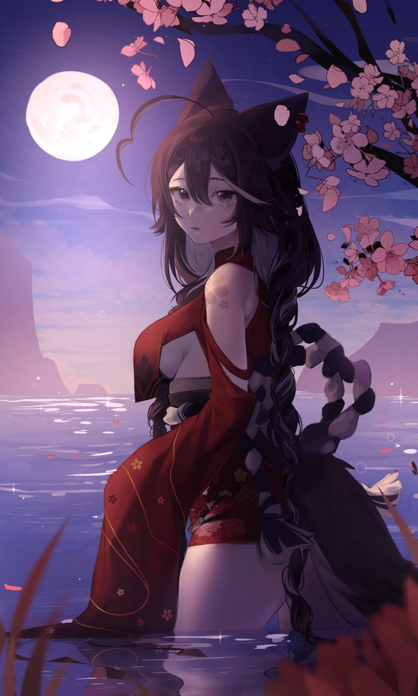 brown_hair female momotexx_(artist) momotexx_(vtuber) red_eyes virtual_youtuber vyugen wolf_ears wolf_girl wolf_tail