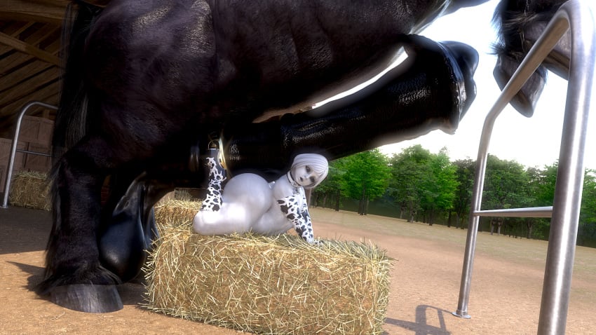 3d 3d_(artwork) ass ass_up assuming_position big_ass big_balls big_penis black_body black_fur black_hair black_penis cock_ring curvy equid equine_penis erect_penis erection flared_penis hay_bale horse horse_penis horsecock hot_dogging huge_balls huge_breasts huge_cock hyper hyper_balls hyper_penis it'll_never_fit large_ass penis penis_on_ass presenting presenting_hindquarters rivaliant sagging_balls shortstack size_difference texas_(rivaliant) thick_thighs thighs white_silk zoophilia