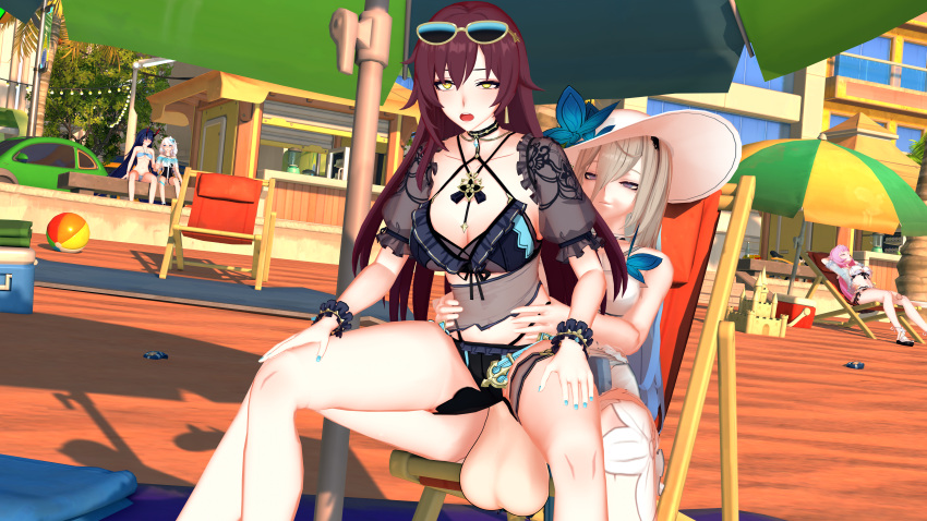 1futa 1girls 3d aponia_(honkai_impact) duo eden_(honkai_impact) elysia_(honkai_impact) female futa_on_female futaflux futanari honkai_impact_3rd kiana_kaslana raiden_mei tagme