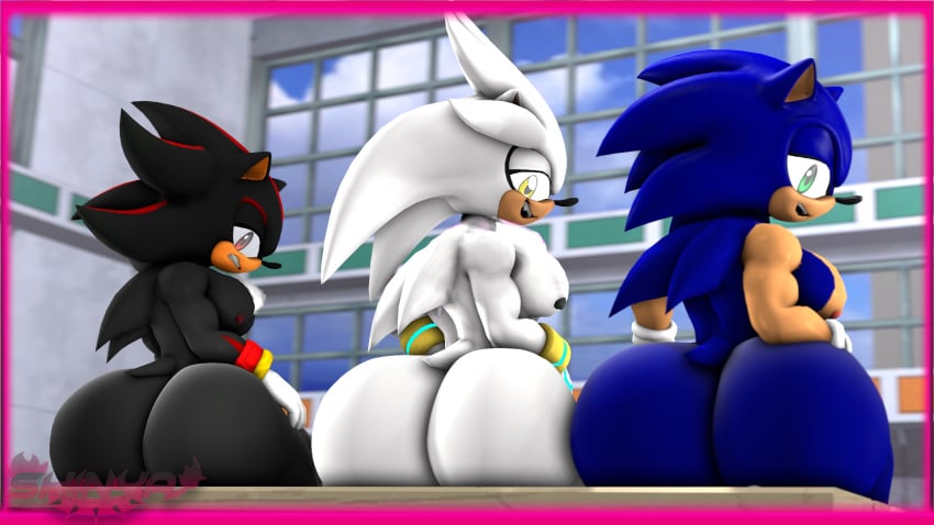 3boys 3d 3d_(artwork) anthro archie_comics ass ass_focus big_ass big_butt digital_media_(artwork) eulipotyphlan femboy gay group hedgehog hi_res male male/male mammal mobian_(species) sega shadow_the_hedgehog shinyagaia silver_the_hedgehog sonic_(series) sonic_the_hedgehog sonic_the_hedgehog_(archie) sonic_the_hedgehog_(comics) sonic_the_hedgehog_(series) source_filmmaker trio