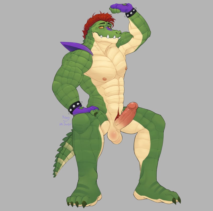 1boy 2023 abs alligator alligatorid anthro anthro_only anthro_solo artist_name athletic athletic_anthro athletic_male biceps big_balls big_cock big_penis big_testicles boner bracelet bracelets claws completely_nude completely_nude_male crocodile crocodilian crocodylid dangling_testicles digital_drawing_(artwork) digital_media_(artwork) erect_penis erection facepaint fangs fangs_out finger_claws fingerless_gloves five_nights_at_freddy's five_nights_at_freddy's:_security_breach flexing_arms flexing_bicep foreskin foreskin_folds furry furry_male furry_only gay gay_male glans gloves green_body green_scales green_skin grey_background happy_trail huge_balls huge_cock huge_testicles humanoid_penis intact large_penis male male_nipples male_only male_pubic_hair mohawk_(hairstyle) montgomery_gator_(fnaf) mr_sharky mr_sharky02 muscles muscular_anthro muscular_arms muscular_male nude nude_male pecs pectorals posing_for_the_viewer red_eyes red_hair reptile reptile_humanoid retracted_foreskin scales scalie scalie_humanoid scottgames sharp_teeth shoulder_pads smooth_penis smooth_skin solo solo_anthro solo_in_panel solo_male spiked_bracelet spiked_tail spikes_(anatomy) steel_wool_studios thick_penis toe_claws toes two_tone_body two_tone_tail uncut veins_on_dick veiny_penis video_games yellow_sclera