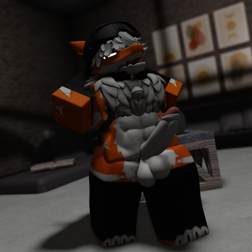 3d cock furred_dragon furry gay living_room roblox roblox_avatar solo_male