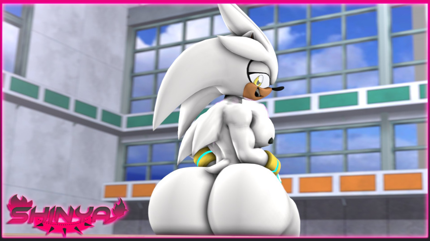 1boy 3d 3d_(artwork) anthro ass ass_focus big_butt digital_media_(artwork) eulipotyphlan femboy femboy_only gay girly hedgehog hi_res male male/male mammal mobian_(species) sega shinyagaia silver_the_hedgehog solo sonic_(series) sonic_2006 sonic_the_hedgehog_(series) source_filmmaker