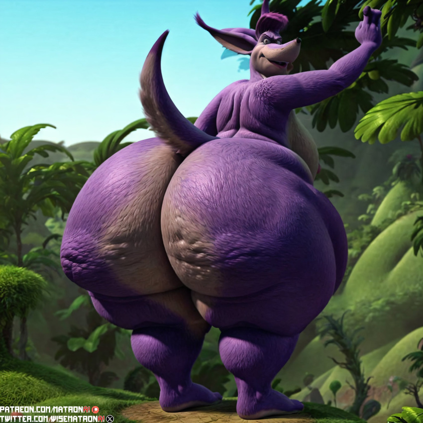 20th_century_fox 20th_century_studios ai_generated ass bbw big_ass big_butt blue_sky_studios bubble_ass bubble_butt butt cellulite dr_seuss female grin horton_hears_a_who horton_hears_a_who!_(film) kangaroo large_ass large_breasts looking_at_viewer looking_back matronai_(artist) sour_kangaroo thick_thighs