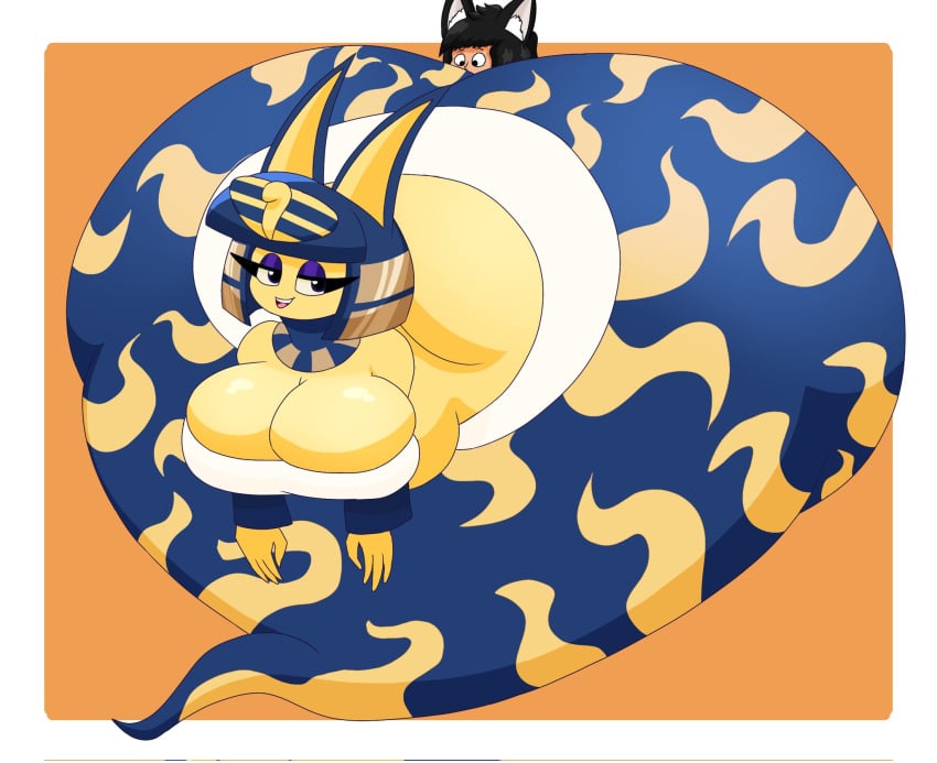 animal_crossing ankha ankha_devine_(user3345) big_ass big_breasts breasts bubble_butt huge_ass nintendo tagme user3345