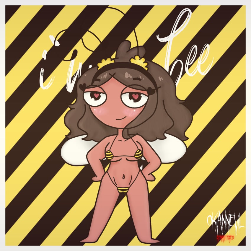 ass bee bee_girl big_ass big_ass_(female) big_breasts brazil brazilian brazilian_female breasts cosplay cosplay_sex fanart female girl imbeca looking_at_viewer naked naked_female nude nude_female okannievil pussy vagina vaginal_penetration youtube youtuber youtuber_girl