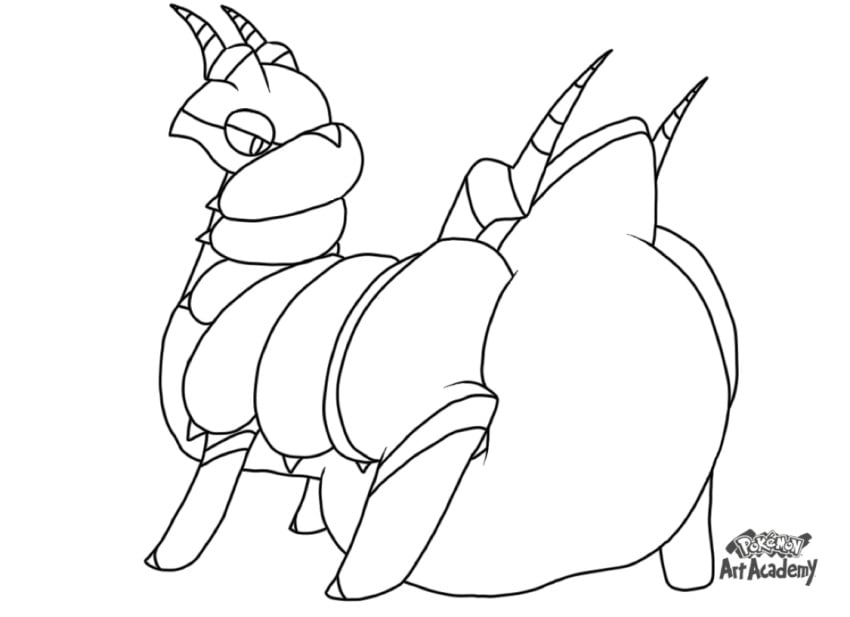 colorless crotch_belly pokemon pokemon_(species) scolipede sketch tagme vore