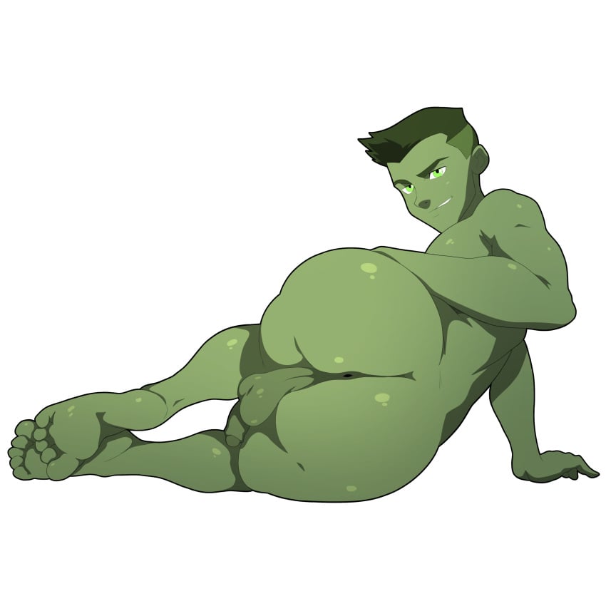 1boy anus ass baiting balls beast_boy beast_boy_(young_justice) big_ass big_butt bubble_butt butt dc dc_comics dkmate fat_ass fat_butt flaccid garfield_logan gay green_eyes green_hair green_skin huge_ass huge_butt looking_at_viewer male male_only naked nsfw nude penis seductive solo tempting tempting_another thick_ass thick_butt warner_brothers yaoi young_justice young_justice:_outsiders young_justice:_phantoms