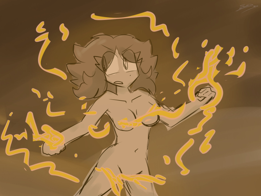 1girls cinder_(cookiestar456) cookiestar456 desert fully_nude oc sandstorm