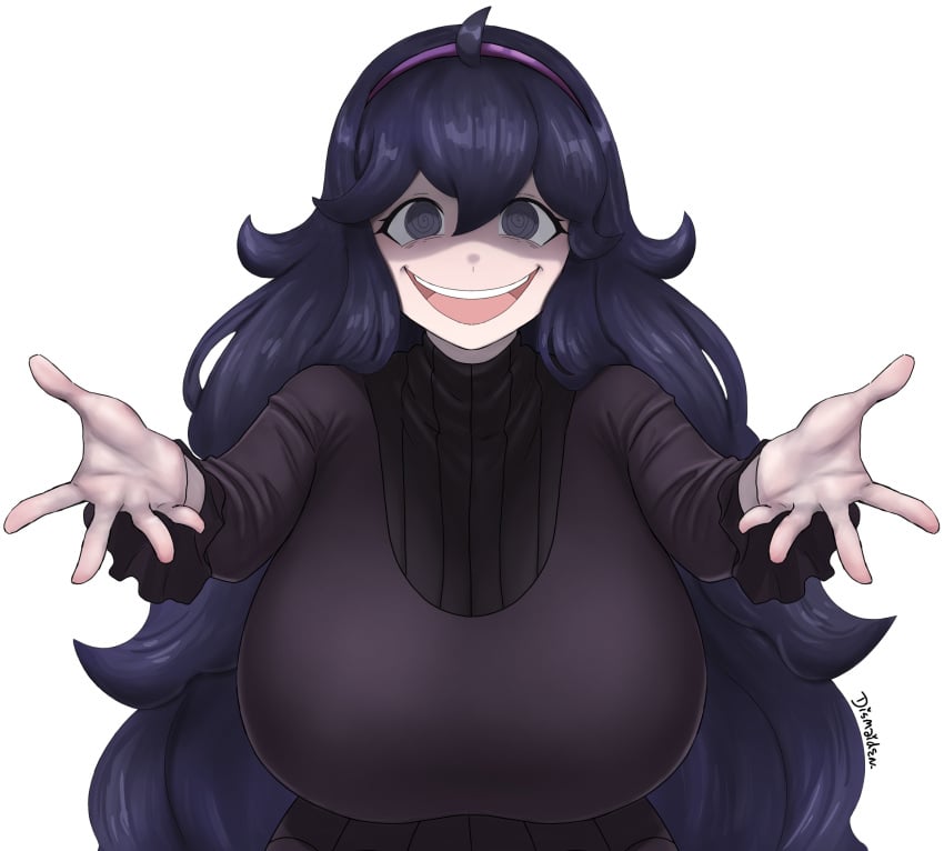 big_breasts breasts_bigger_than_head dismaiden female female_only hex_maniac huge_breasts imminent_hug large_breasts looking_at_viewer my_little_pogchamp_(meme) pokemon pov smile