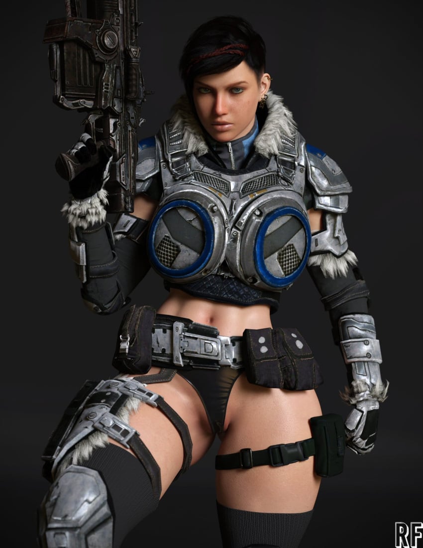 1girls 3d athletic athletic_female breasts busty curvaceous curvy curvy_figure digital_media_(artwork) eyebrows eyelashes eyes female female_focus fit fit_female gears_of_war gears_of_war_4 gears_of_war_5 hair hips hourglass_figure human kait_diaz legs light-skinned_female light_skin lips mature mature_female microsoft rude_frog the_coalition thick thick_legs thick_thighs thighs top_heavy upper_body voluptuous waist wide_hips xbox_game_studios