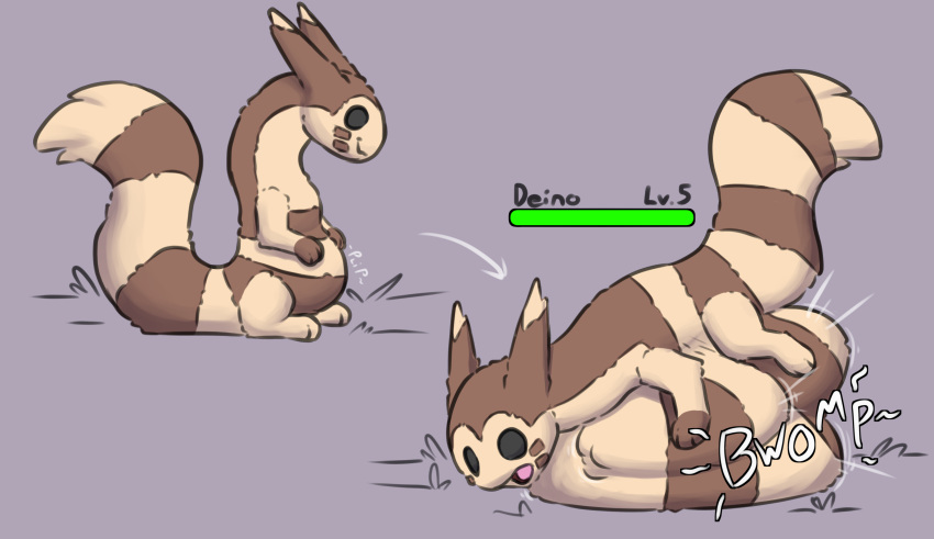 absurd_res ambiguous_gender belly belly_expansion expansion feral furret furry generation_2_pokemon hi_res nintendo oral_vore pokemon pokemon_(species) sarek_aran_desian sequence simple_background stomach_bulge vore