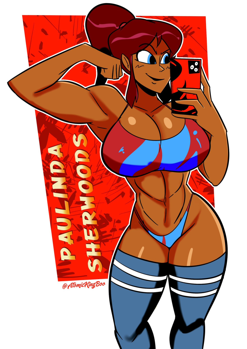 1girls artist_name athletic athletic_female atomickingboo big_breasts breasts brown-skinned_female brown_body brown_skin busty curvaceous curves curvy curvy_figure dark-skinned_female dark_skin digital_drawing_(artwork) digital_media_(artwork) eyebrows eyelashes eyes female female_focus fit fit_female hair hips hourglass_figure huge_ass huge_breasts large_ass large_breasts legs lips mature mature_female original original_character paulinda_sherwoods straight thick thick_legs thick_thighs thighs top_heavy upper_body voluptuous waist wide_hips