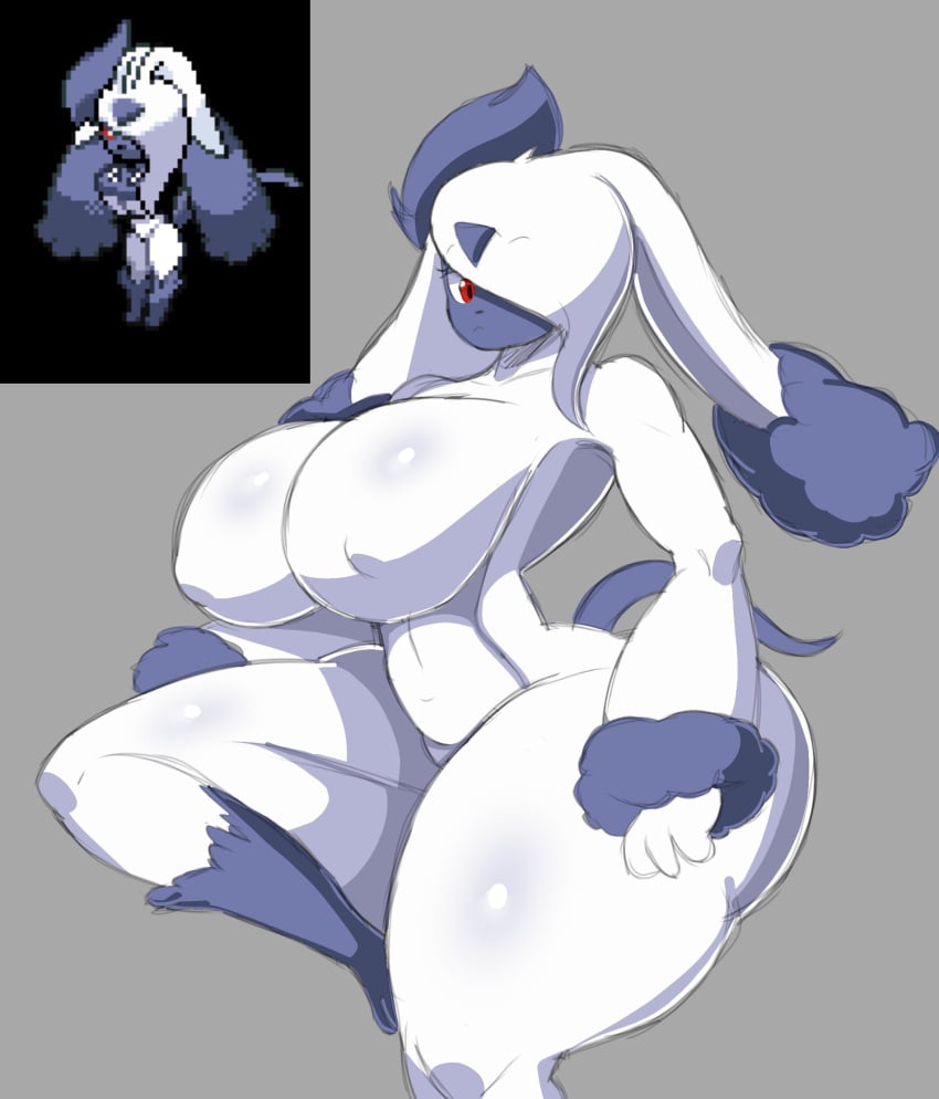 absol big_breasts breasts female johan_memoris lopunny pokémon_(species) pokefusion pokemon pokemon_(species) tagme thick_thighs wide_hips