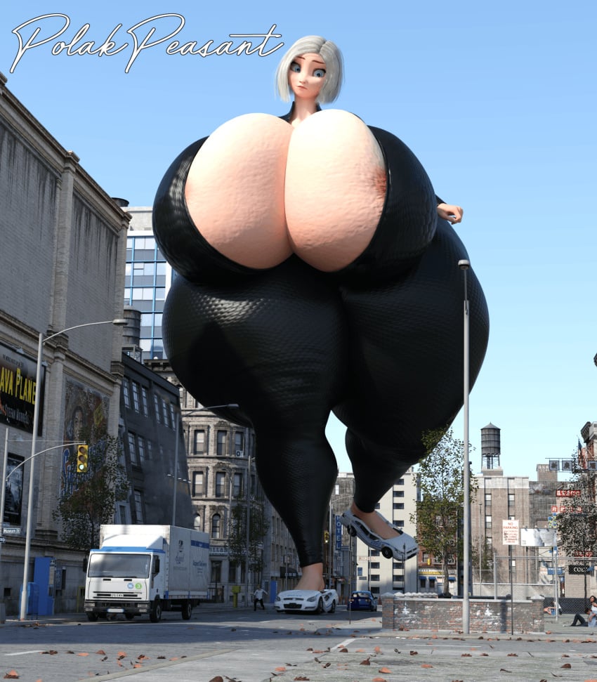 1girls 3d big_breasts breasts cleavage curvy curvy_female dreamworks enormous_breasts female giantess gigantic_breasts ginormica huge_breasts huge_thighs hyper hyper_breasts hyper_thighs medium_hair monsters_vs_aliens polakpeasant short_hair susan_murphy thick_thighs white_hair wide_hips