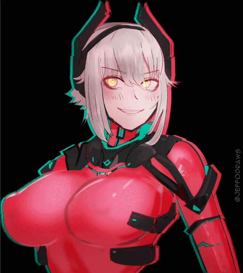 1girls android android_girl animated areolae bodysuit breasts cybernetics cyborg female female_only jeffodraws large_breasts light-skinned_female light_skin nipple_bulge nipples no_bra nude nude_female puffy_areola robotic_arm solo solo_female translucent virtual_youtuber vshojo white_hair yellow_eyes zentreya zentreya_(cyborg)