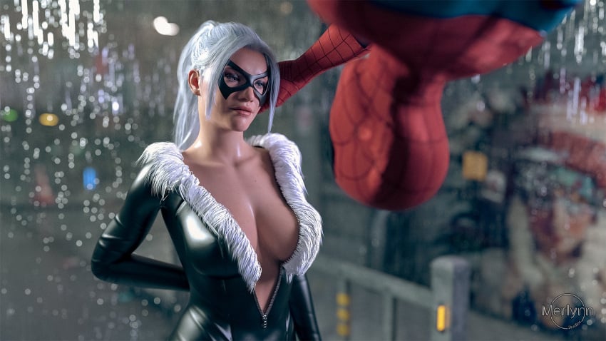 1boy 1boy1girl 1girls 3d anti-heroine antiheroine ass athletic athletic_female big_ass big_breasts black_cat_(insomniac) black_cat_(marvel) breasts busty cleavage digital_media_(artwork) domino_mask eyebrows eyelashes eyes felicia_hardy female fit fit_female fully_clothed hair hips hourglass_figure huge_ass human insomniac_games large_ass large_breasts legs light-skinned_female light_skin lips long_hair marvel marvel_comics merlynn peter_parker skin_tight spider-man spider-man_(ps4) spider-man_(series) straight_hair superhero superheroine thick thick_hips thick_legs thick_thighs thief thighs top_heavy upper_body villain villainess voluptuous waist watermark white_hair wide_hips