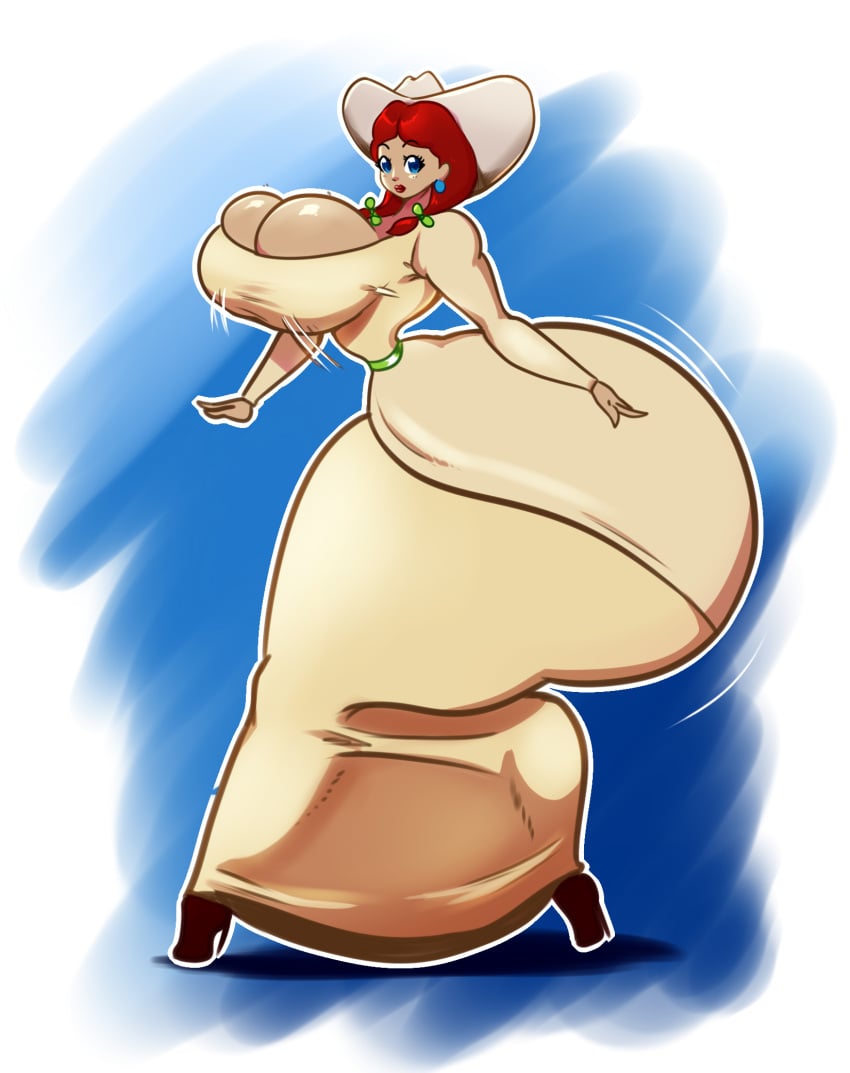 1girls ass_bigger_than_breasts ass_bigger_than_head ass_bigger_than_torso ass_focus big_ass big_breasts breasts_bigger_than_head clothed cowboy_hat disney enormous_ass female female_only high_heels huge_ass huge_breasts hyper hyper_ass long_hair looking_at_viewer massive_ass melody_time schnauzercito slue-foot_sue tagme