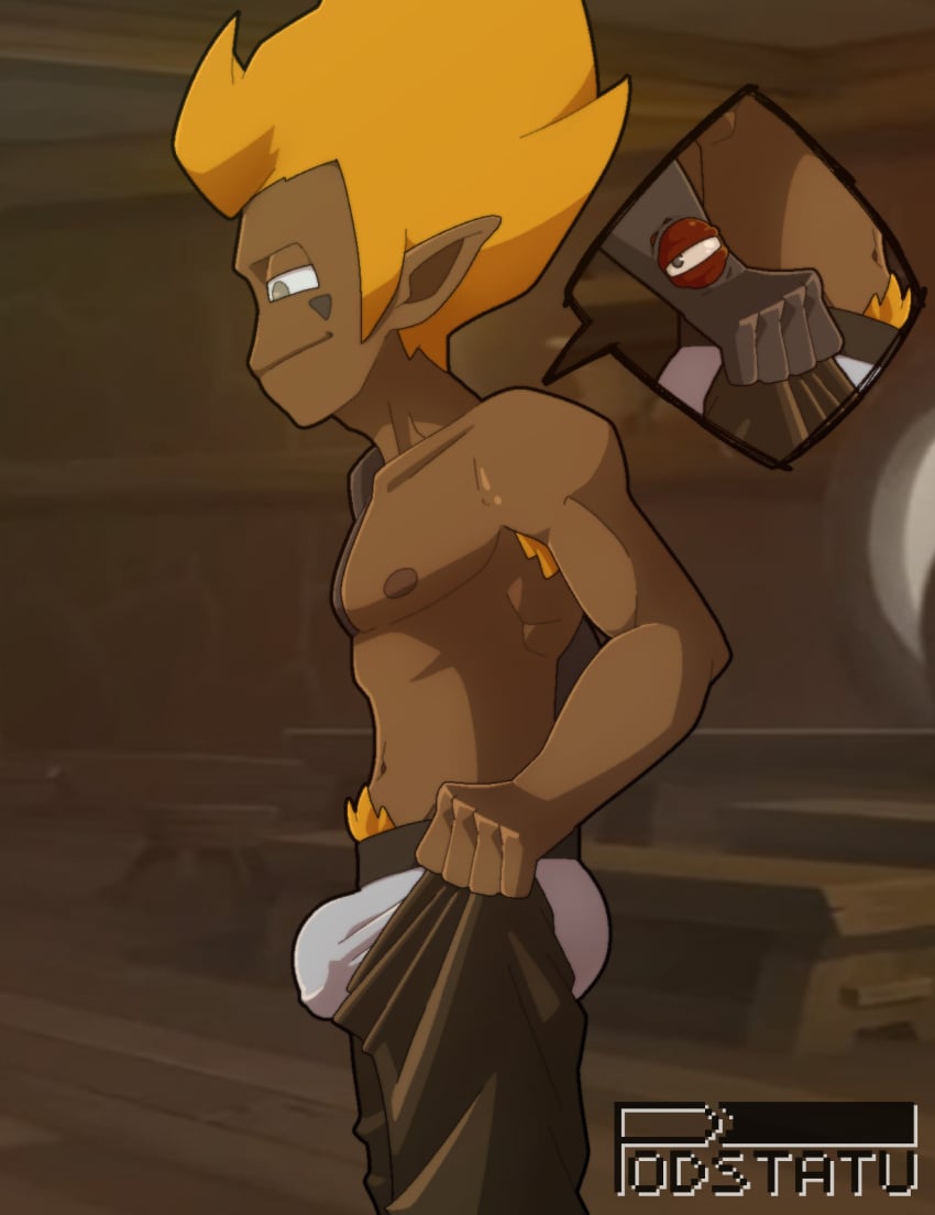 2boys armpit_hair ass biceps big_bulge big_dick big_penis big_penis_problems clothes_too_small dofus gay iop looking_at_another looking_away looking_down looking_pleasured male male_only meme muscles muscular_male orange_hair pants_down pants_pull podstatu proud pubic_hair pulling_pants pulling_pants_up putting_clothes_on putting_on_clothes putting_on_pants rubilax small_clothes small_clothing tight_pants_(meme) toony tristepin trying_on_clothes trying_to_cover_up underwear wakfu yaoi