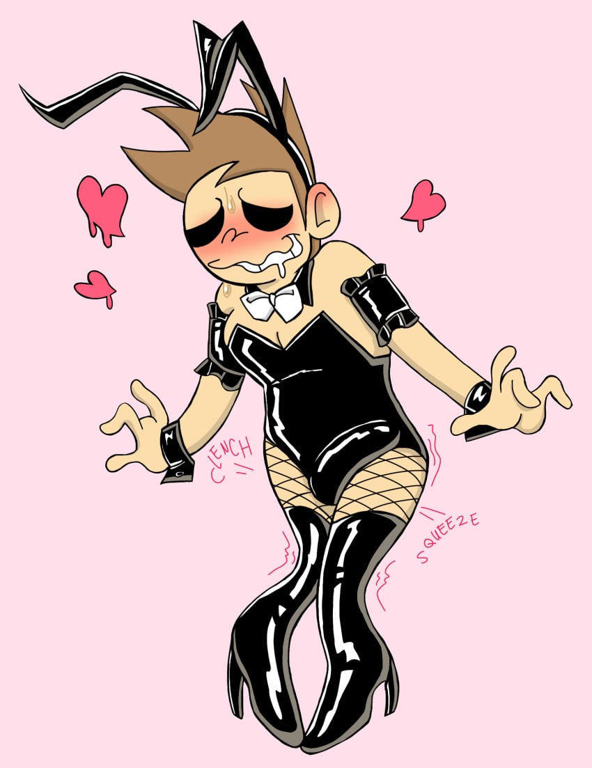 bunnysuit eddsworld gay tight_clothing tom_(eddsworld)