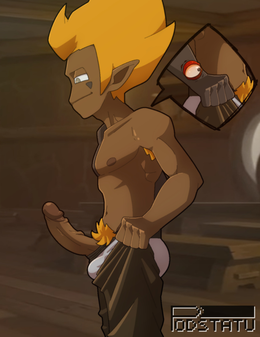 2boys armpit_hair ass biceps big_bulge big_dick big_penis big_penis_problems blush blushing_at_another clothes_too_small dofus gay hard_on iop looking_at_another looking_at_another's_penis looking_at_penis looking_down looking_pleasured male male_only meme muscles muscular_male orange_hair pants_down pants_pull penis_out penis_through_underwear podstatu proud proud_of_his_cock pubic_hair pulling_pants pulling_pants_up putting_clothes_on putting_on_clothes putting_on_pants rubilax small_clothes small_clothing tight_pants_(meme) toony tristepin trying_on_clothes trying_to_cover_up underwear wakfu yaoi