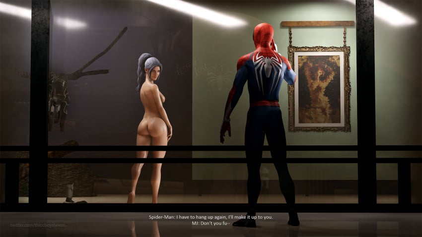 1boy 1girls 3d anti-heroine antiheroine ass ass_focus athletic athletic_female big_ass big_breasts black_cat_(insomniac) black_cat_(marvel) breasts busty digital_media_(artwork) eyebrows eyelashes eyes felicia_hardy female fit fit_female hair hips hourglass_figure huge_ass human imminent_sex insomniac_games large_ass large_breasts legs light-skinned_female light_skin lips long_hair looking_at_partner marvel marvel_comics nude nude_female peter_parker ponytail skin_tight sony_interactive_entertainment spider-man spider-man_(insomniac) spider-man_(ps4) spider-man_(series) straight superhero superheroine teasing thiccboysteven thick thick_ass thick_hips thick_legs thick_thighs thief thighs top_heavy upper_body villain villainess voluptuous waist watermark white_hair wide_hips