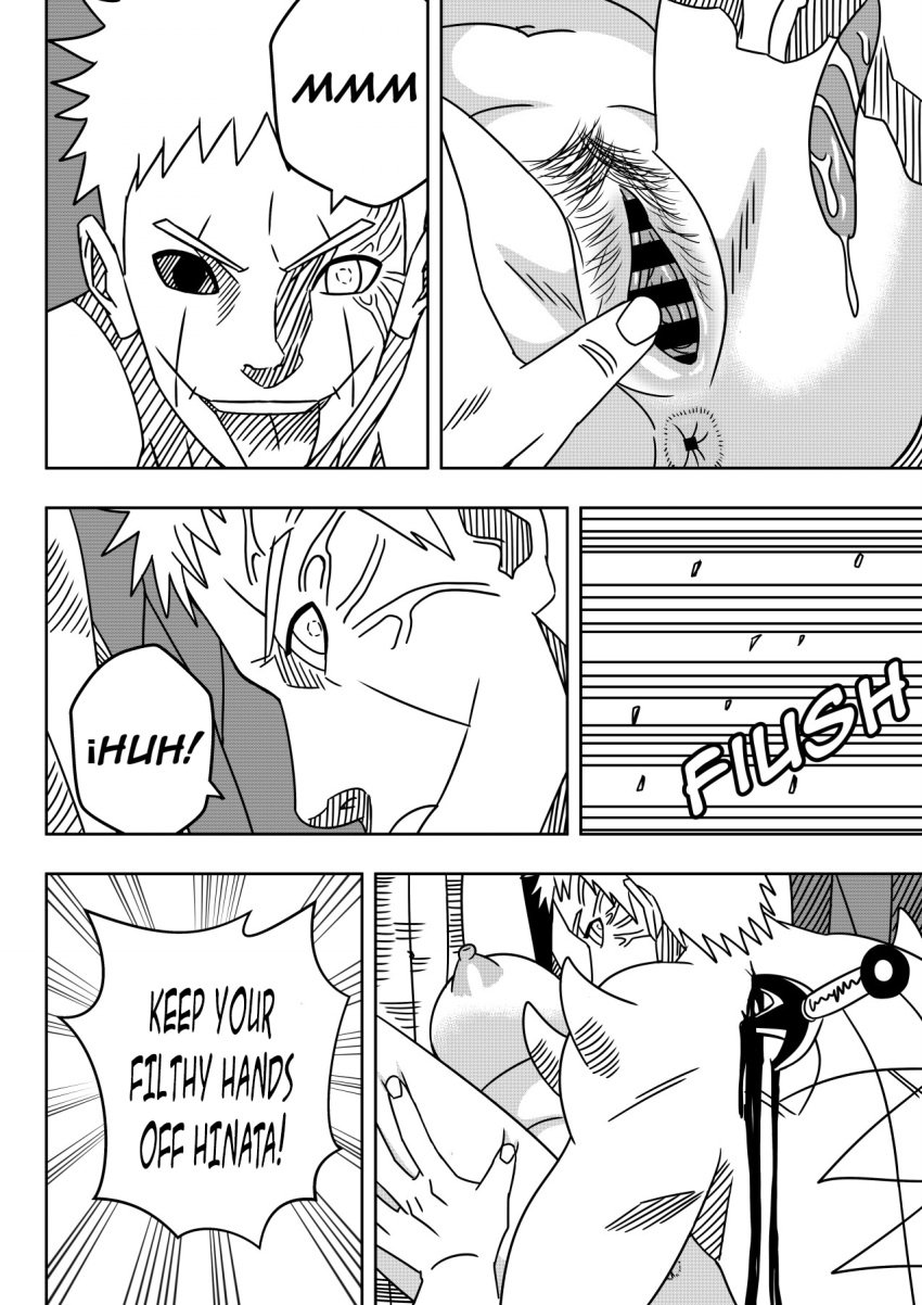 1boy 1girls about_to_be_raped against_tree anus attack big_breasts blood blood_stain bondage boruto:_naruto_next_generations breasts captured captured_heroine caught_off_guard comic defenseless dialogue english_text evil_grin evil_smile female heterochromia hopeless huge_breasts hyuuga_hinata imminent_oral imminent_sex interrupted kunai large_breasts male mature mature_female monochrome naruto naruto_(series) ninrubio offscreen_character offscreen_male pubic_hair puffy_nipples restrained speech_bubble spread_pussy spreading stabbed stabbing story text unwanted_sex weapon zetsu