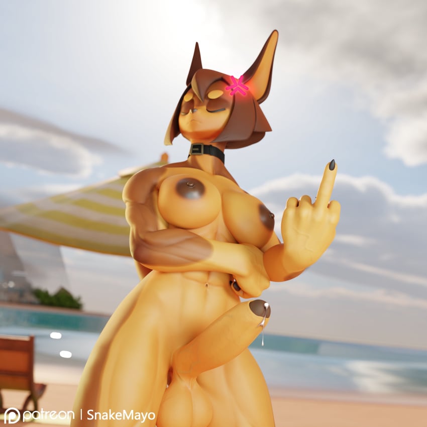 1:1 1futa 2023 3d_(artwork) abs absurd_res angry anthro athletic athletic_gynomorph athletic_intersex balls beach big_balls bodily_fluids breasts brown_body brown_fur brown_hair canid canine canis closed_eyes collar cross-popping_vein digital_media_(artwork) dobermann dog_knight_rpg domestic_dog fur futa_only futanari genital_fluids genitals gesture gynomorph hair hi_res humanoid_genitalia humanoid_penis intersex leaking_penis leaking_precum mammal middle_finger multicolored_body multicolored_fur muscular muscular_anthro muscular_gynomorph muscular_intersex muscular_thighs navel nipples nude penis pinscher precum rory_(ceehaz) seaside snakemayo solo solo_futa two_tone_body two_tone_fur