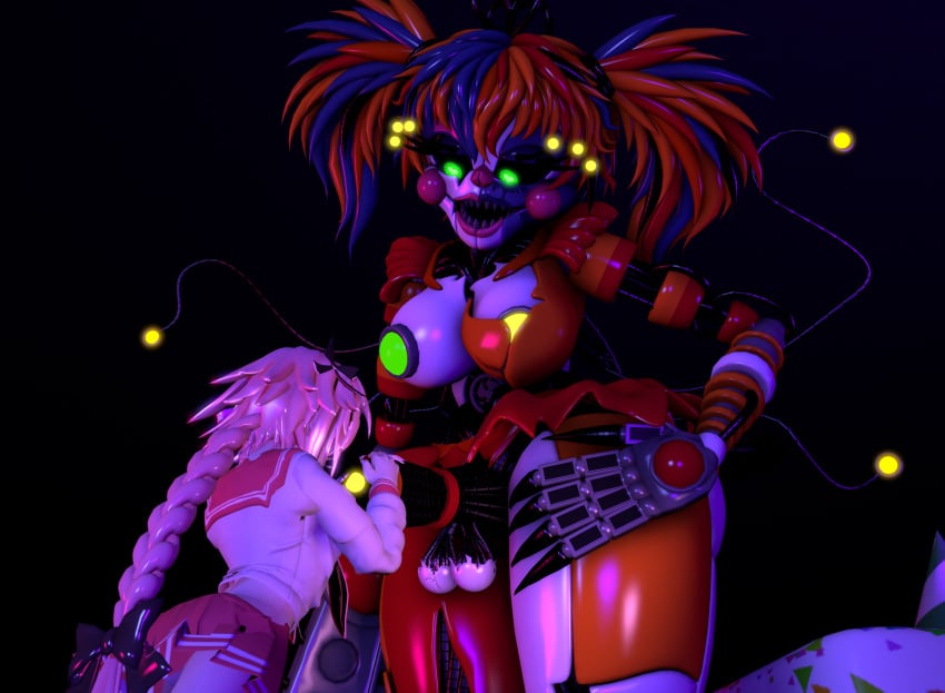 3d 3d_(artwork) animatronic astolfo_(fate) baby_(fnafsl) blowjob blue_hair breasts breasts_out circus_baby circus_baby_(fnaf) clown clussy cosmic_trance dickgirl dominant_female exposed_breasts fate_(series) femboy femboysub five_nights_at_freddy's freddy_fazbear's_pizzeria_simulator futa_with_male futanari glowing glowing_eyes green_eyes hand_on_hip high_resolution highres holding_penis huge_ass huge_thighs kneeling looking_at_another looking_down looking_pleasured orange_hair pale_skin penis penis_out pink_hair red_hair ribbon robot robot_girl school_uniform scrap_baby scrap_baby_(cosmic_trance) scrap_baby_(fnaf) scrap_baby_(rckke) sfm simple_background size_difference source_filmmaker standing thick_thighs trishsfm