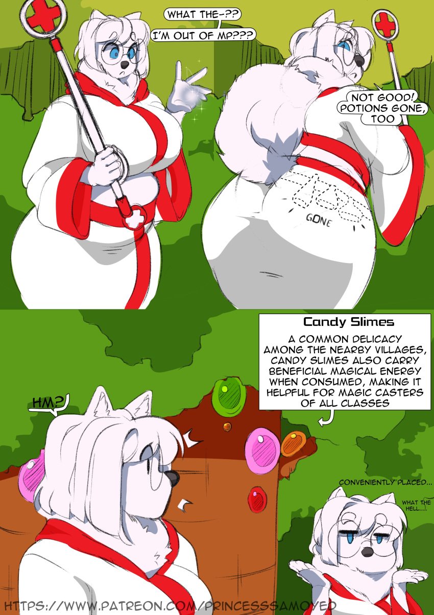 big_ass big_breasts breasts bubble_butt cumu female furry huge_ass princesssamoyed