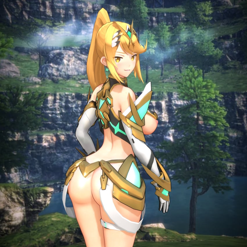 1girls 3d alternate_ass_size alternate_breast_size ass best_girl big_ass big_breasts big_butt blobcg blonde_hair dat_ass exposed_ass exposed_breasts female female_focus female_only gloves huge_ass huge_breasts huge_butt large_ass large_breasts large_butt long_hair mythra mythra_(xenoblade) nintendo partially_clothed partially_nude ponytail revealing_clothes seductive_eyes seductive_look seductive_smile smile straps tiara xenoblade_(series) xenoblade_chronicles_2 yellow_eyes yellow_hair