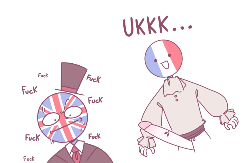 2boys countryhumans english_text france_(countryhumans) lemonpy male simple_background text united_kingdom_(countryhumans) white_background