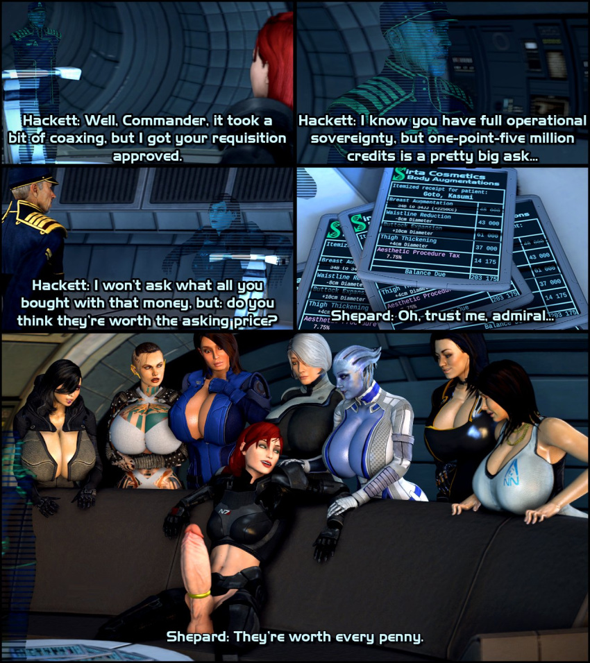 1boy 1futa 3d 7girls alien alien_girl alien_humanoid asari ashley_williams athletic athletic_female big_ass big_butt bimbo bioware black_hair blue-skinned_female blue_body blue_skin breasts breasts_bigger_than_head brown_hair bust busty cleavage commander_shepard curvaceous curvy curvy_figure dark_hair dialogue diana_allers doctor dr._karin_chakwas electronic_arts english_text enhanced_breasts enhancements eyebrows eyelashes eyes female female_focus femshep fit fit_female futanari futashep hips hourglass_figure huge_ass huge_breasts huge_penis human humanoid jack_(mass_effect) jane_shepard karin_chakwas kasumi_goto large_ass large_penis legs liara_t'soni light-skinned_female light-skinned_futanari light_skin lips lordaardvark mass_effect mass_effect_2 mass_effect_3 miranda_lawson multiple_girls penis subject_zero text thick thick_legs thick_thighs thief thighs top_heavy upper_body voluptuous wide_hips