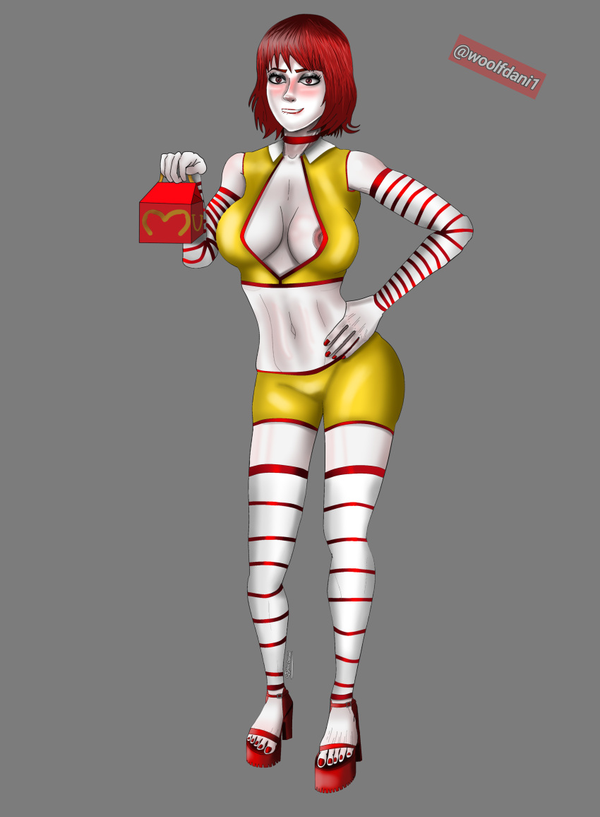 1girls female female_only genderswap_(mtf) happy_meal mcdonald's nsfw ronald_mcdonald rule_63 tagme