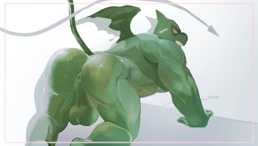 absurd_res all_fours anthro anus ass balls bara_ass big_ass big_ass_(male) big_butt bubble_ass bubble_butt dragon fat_ass fat_butt fluffedwings genitals green_body hi_res huge_ass huge_butt kings_of_hell large_ass large_butt looking_back mal_leviathan male mask massive_ass massive_butt muscular muscular_anthro muscular_male nude pecs perineum plump_ass plump_butt presenting presenting_anus round_ass round_butt solo thick_ass thick_butt wings