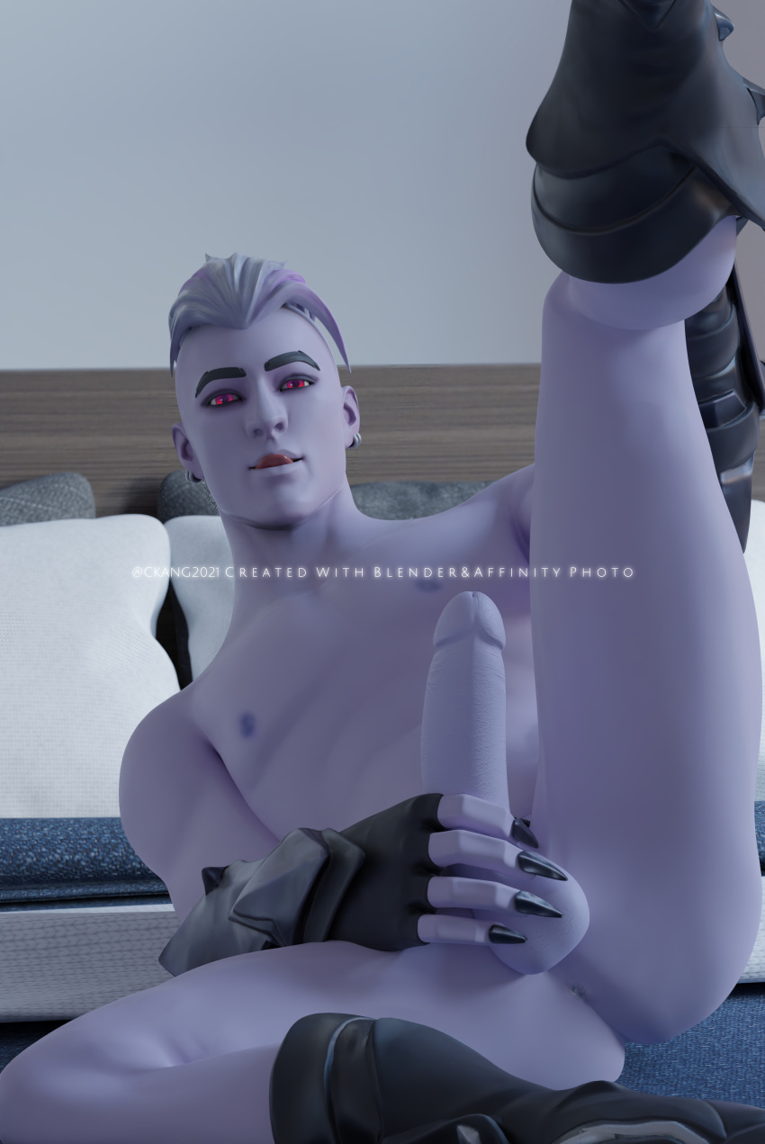 1boy anus balls ckang2021 fortnite leg_up male male_only penis sanctum_(fortnite) solo solo_male vampire