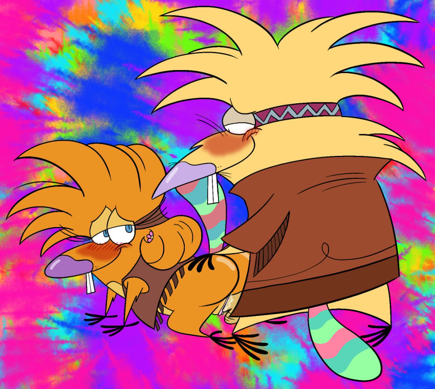 anthro beaver big_butt big_cock blush boyfriend-girlfriend bubble_butt hippie kingofthejungle1993 nickelodeon norbert_beaver sex sex_from_behind the_angry_beavers treeflower trippy_background vaginal_penetration vaginal_sex