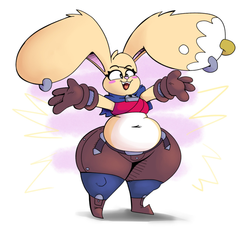 anthro big_breasts breasts cloudidoodles female furry thick_thighs wide_hips