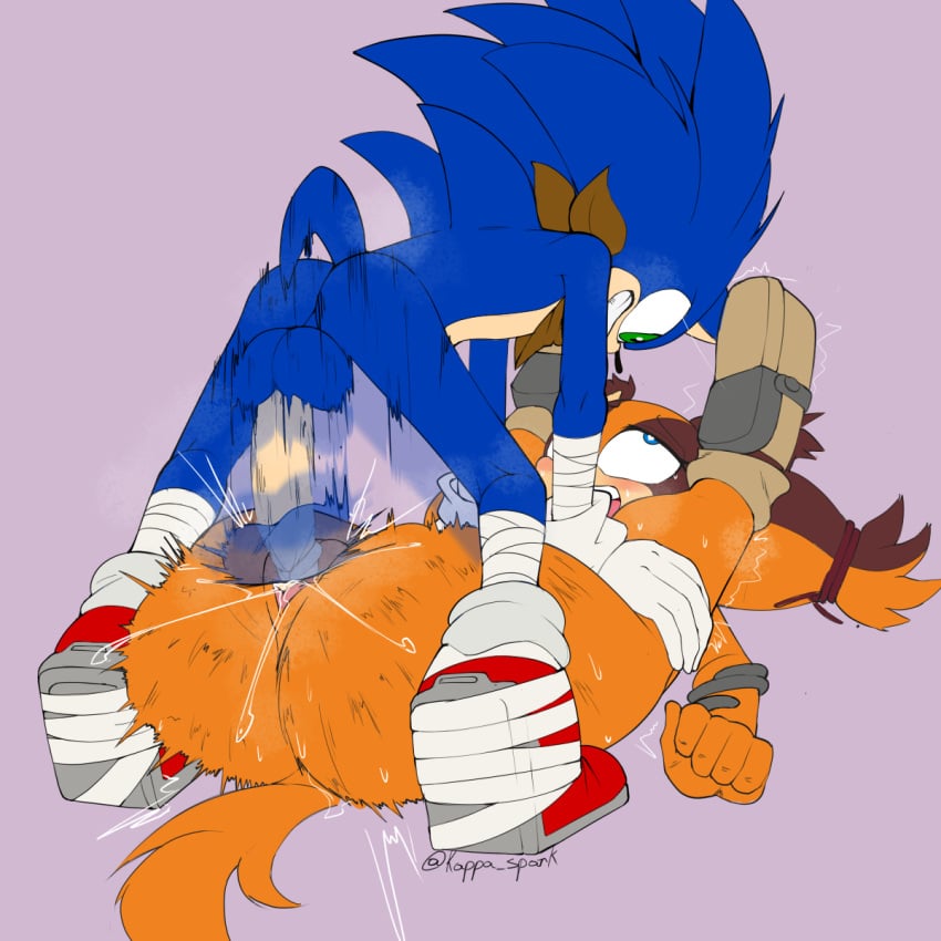 1boy 1girls anthro anthro_on_anthro ass badger balls bandana big_ass bubble_butt female fucked_silly furry heart-shaped_pupils hedgehog interspecies kappa_spark legs_up looking_pleasured male mating_press motion_blur motion_lines penis pussy pussy_juice rough_sex sega sex sonic_(series) sonic_boom sonic_the_hedgehog sonic_the_hedgehog_(series) sticks_the_badger sticks_the_jungle_badger sweat thick_thighs vaginal vaginal_penetration