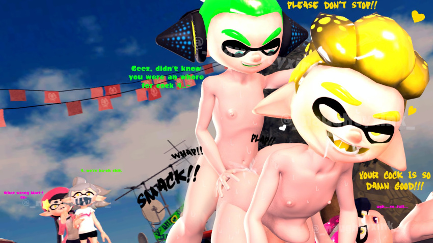 2girls 3boys 3d agent_3_(splatoon) agent_4_(splatoon) agent_8_(splatoon) ahe_gao anal background_character background_characters callie_(splatoon) female fuckboy gay heart hearts inkling inkling_boy inkling_girl male male_agent_3_(splatoon) male_agent_4_(splatoon) male_agent_8_(splatoon) male_focus marie_(splatoon) naughtyxink octoling octoling_boy splatoon tagme text yaoi