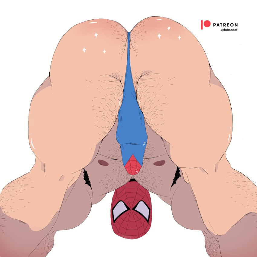 1boy ass back_view bulge bulge_through_clothing erection erection_under_clothes fabssdaf from_behind gay hi_res human inviting looking_at_viewer male male_only marvel marvel_comics mask masked_male muscles muscular parted_lips pecs penis peter_parker presenting spider-man spider-man_(series) thick_thighs thong underwear