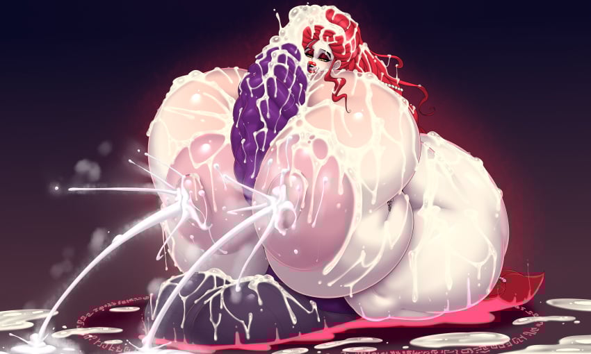 1boy 1girls 2025 absurd_res balls ber00 big_balls big_breasts big_penis breasts breasts breasts_bigger_than_head cum cum_on_ass cum_on_body cum_on_breasts cum_on_face cum_on_hair demon disembodied_penis excessive_cum female female genitals gigantic_balls gigantic_breasts gigantic_penis gigantic_testicles gold_eyes high_resolution highres human human_female hyper hyper_balls hyper_breasts hyper_penis jewelry lactating lactation long_hair looking_at_penis male/female nipples nude nude_female oc original_character paizuri penis png red_hair summoning summoning_circle sweat thick_thighs thighs titjob titjob tongue tongue_out voluptuous voluptuous_female wide_hips yellow_eyes