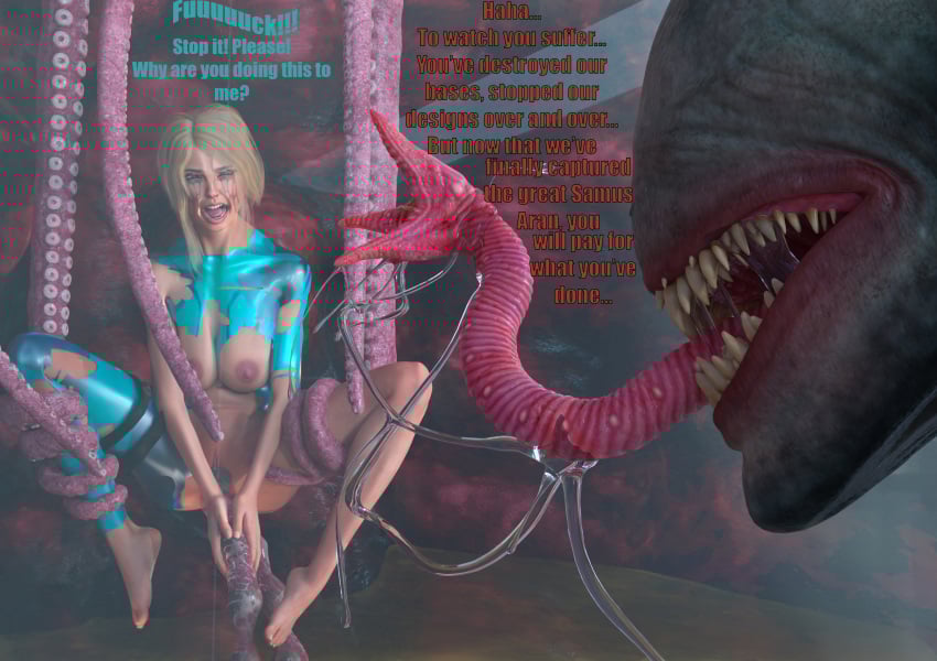 1girls 3d anal anal_rape ass blonde_hair blue_eyes breasts caption captured captured_heroine clothed_sex clothing crying cum cum_in_ass cum_inside defeated defeated_heroine female imminent_rape imminent_sex impregnation interspecies interspecies_impregnation long_hair male metroid monster monster_on_female oviposition ovipositor pain penetration pussy rape samus_aran scared sex sex_slave size_difference spread_legs tentacle tentacle_rape that3dartist torn_clothes torn_clothing torture wide_hips zero_suit_samus